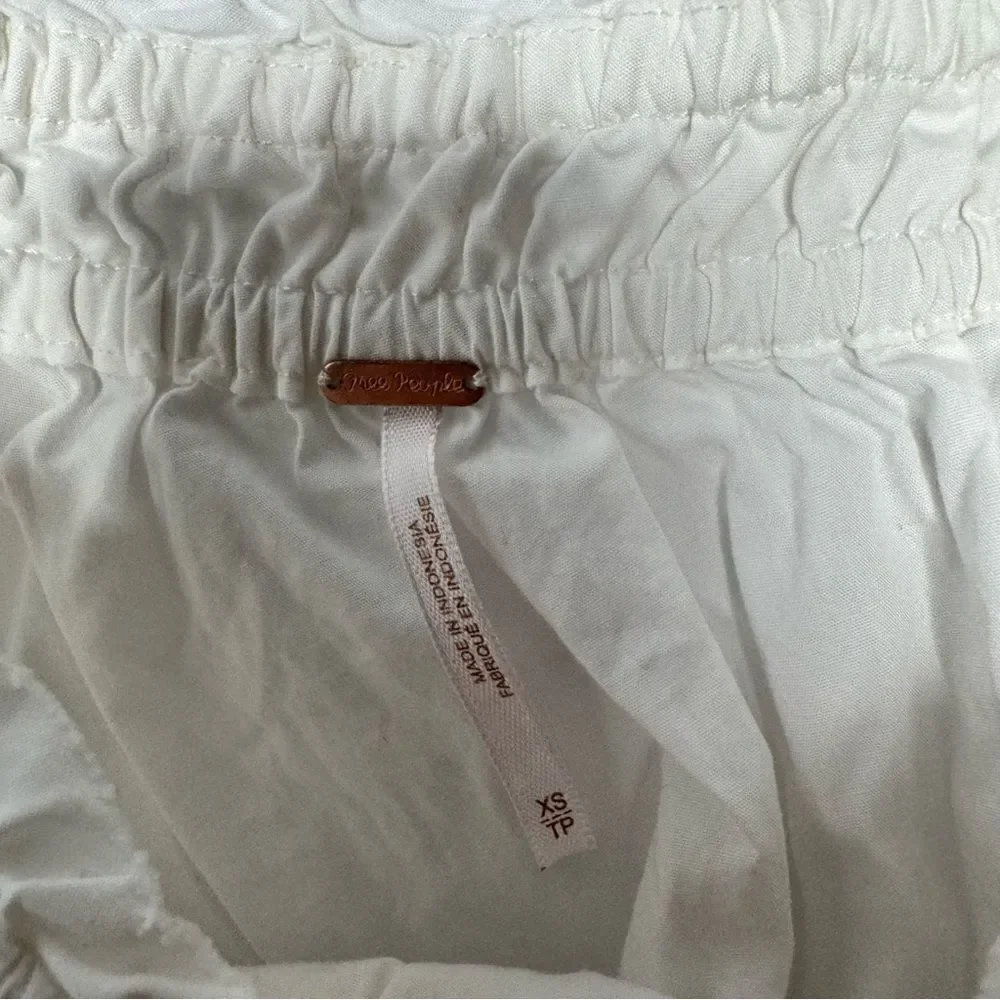 Free People white one shoulder top size XS